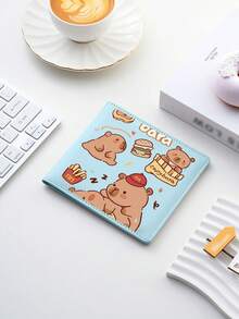 Capybara Cartoon Pattern Id Card Bag, Multiple Colors Are Available, Fashionable And Individual, Ultra-Thin, Lightweight And Portable, Suitable For Storing ID Cards/Passport/Driver's Licenses/Bank Cards/Credit Cards/Shopping Card, Can Be Used As A Gift For Birthdays, Anniversaries, Valentine's Day, Christmas, New Year And Other Festivals, Given To Family Members, Lovers, Friends And Elders