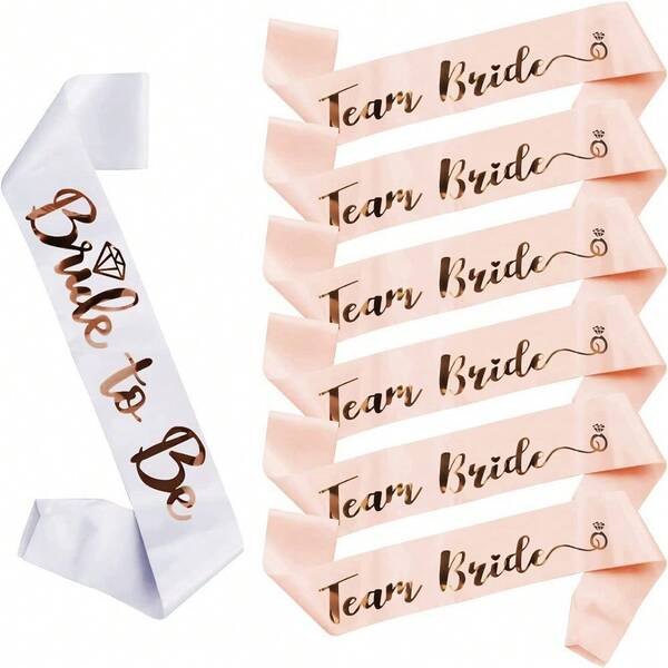 شريط كتف للوصيفة "Teambride"، شريط للحفلة الأعراس