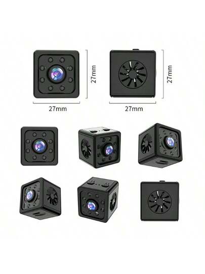 1pc Mini Full HD Slimme Camera, Motion Detection Circular Video Recording Function, Night Vision 1080P Indoor/Outdoor Monitoring USB Charging, Easy To Install, Of Office, Family, Elderly Children Pets Nannies, Protect Home Security. view 3