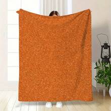 Piece Bright Orange Pumpkin Flannel Blanket - Super Soft All-Season Multi-Purpose Sofa, Camping Travel And Gift - Machine Washable Cozy Home Decor, Simple Elegant Design, Thick Plush Texture, Versatile Shawl/Blanket: Durable, Comfy, Breathable, Easy-Care. Multi-Use: Bed/Sofa/Camp/Travel/Office/Car/Desk. Events: NY/V-Day/Fall/StPats/Halloween/Tgiving/Xmas/Solstice/Easter/Mom&Dad/July4/LaborDay. Patterns: Cheetah/Stripe/Plaid/Houndstooth/Geo/Animal/Botanical/Abstract/US Flag/Holiday Plaid. Types: Throw/Stitch/Hand-Stitched/Thermal/Flannel/Microfiber/Bamboo. Fringe/Tassels/Poms. Fabrics: Sherpa/Chunky/Cable Knit. Features: All-Season, Light Warmth, Anti-Pilling, Gift-Wrap. - Nhiều màu - Xem 3