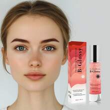 Suero corporal alisador B-Glossy - Manteca de karité, ácido hialurónico anti-arrugas, tratamiento corporal hidratante y iluminador para rostro, cuello y manos - Reduce visiblemente las líneas finas y restaura un brillo juvenil - 3.38 Fl.Oz/100ml