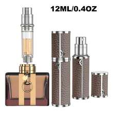 1 件奢华优雅便携式迷你可填充雾化器，底部填充设计，香水喷雾瓶，旅行香水瓶可填充，您的旅行和商务必需品