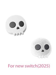2pcs Cute Cartoon Flower, Cat Paw, Skull Halloween Game Controller Caps, Compatible With New Switch 2025 Silicone Caps For Joycon Gamepad, Button Covers, Gaming Accessories, Best Gift For Switch Players - Multicolor - View 5