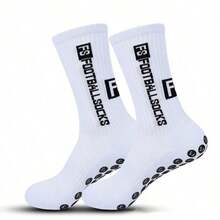 2/5/10/20 Pairs Men Cushion Crew Socks Sport Grip Socks Exercise Athletic Football Basketball Rugby Cycling Running, For Gym, Fall