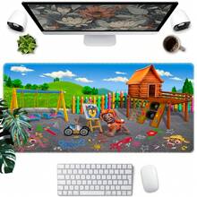 1pc  Cartoon Characters Large Mouse Pad - Anti- Rubber Desk Mat With Vibrant Printed Surface, Perfect For Gaming & Office Use, Ideal Gift For  Fans, Kids & Family, Office & Gaming Desk Mat | Playful Cartoon Design | Durable Desk Mat, Mouse Pads For Desk,  Mouse Pad, Large Desk Mat