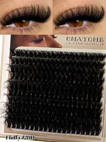120D/100D/80D/60D/50D/40D/30D Weiche, flauschige Wimpernbüschel-Set, dicke Büschel-Wimpernverlängerungen, individuelle Kunstwimpern, Faux-Nerz-Wimpernbüschel D+Curl 10MM/12MM/14MM/16MM/18MM Wimpernverlängerung, dramatische Wimpernverlängerungen, Wimpernbüschel zum Selbermachen (200/180/160/140 Stücke/Box)
