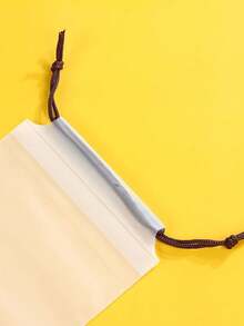 1 Piece Frosted Clear Plastic Reusable Drawstring Umbrella Storage Bag, Portable Umbrella Storage Case (Various Rope Colors, Portable Translucent Frosted Umbrella Bag With Waterproof Drawstring Closure, Foldable And Reusable Umbrella Bag