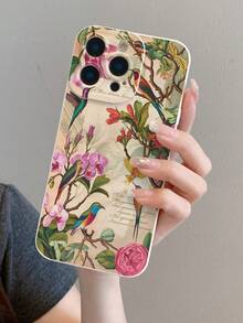 1 件时尚创意花卉玫瑰彩绘图案保护手机壳适用于 Apple XS/XS Max/XR/11/12/13/14/14 Plus/15/15 Plus/16/16 Plus/7/8 Plus 等型号 - 彩色 - 查看 8