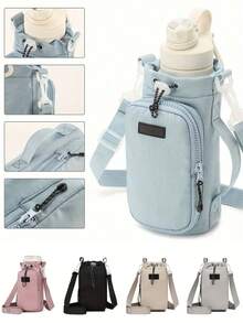 Ba lô đựng bình nước rảnh tay - Tương thích với bình nước giữ nhiệt, có dây đeo vai điều chỉnh được và hệ thống khóa, thích hợp cho du lịch - Dành cho cả nam và nữ, giá đỡ bình nước, túi đựng bình nước, giá đựng bình nước di động, túi đựng bình nước giữ nhiệt, túi đựng bình nước, túi chứa bình nước - Nhiều màu - Xem 2