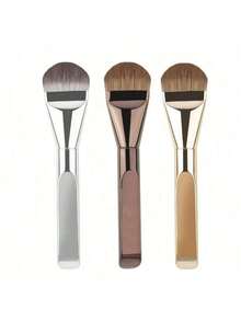 全新舌形粉底刷 - 超薄无痕粉底 - 扁平刷头粉底刷 - 特殊扇形化妆工具 - 化妆必备 - 彩色 - 查看 2