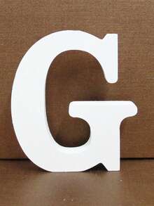 1pc Wooden Decorative Letter Design Home Decor Crafts, Free Combination Decorative Freestanding Wooden Letter Slices For Handicrafts, Family Gatherings, Birthday Parties, Weddings And Other Event Decorations