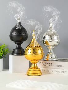 This Portable Iron Incense Burner Adopts A Spherical Design, And Is Also A Simple Indoor Aroma Diffuser. It Elegantly And Naturally Combines The Dual Functions Of An Incense Tool And An Aroma Diffuser, Infusing The Space With A Refreshing And Pleasant Fragrance. Whether Placed In The Living Room Or Bedroom, It Can Create A Warm And Comfortable Atmosphere. - Multicolor - View 6