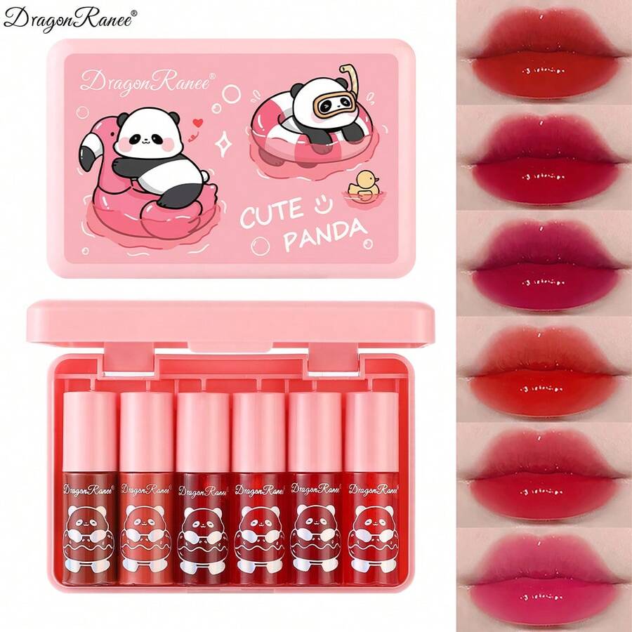 6pcs Lip Gloss & Tint Set, Easy To Apply, Non-Stick, Moisturizing Lip Gloss, Girl Series Lip Oil, Holiday Gift Lip Makeup - One Box (pack Of 6) - View 1