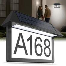 Illuminated House Number Sign, LED Lighted Address Plaque - IP65 Waterproof, Auto Dusk-To-Dawn Sensor, Clear Visibility At Night, Ideal For Home Exteriors, Driveways & Street Entrances - 2個 - 查看 10
