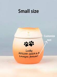Urnas para Animais de Estimação, Latas para Gatos e Cachorros, Texto e Imagens Personalizáveis, Latas Lacradas, Urnas, Caixas Comemorativas à Prova de Umidade, Latas de Cremação para Animais de Estimação Falecidos, Latas para Animais de Estimação, Estatuetas Manechnico, Latas de Armazenamento Multifuncionais, Latas de Armazenamento de Chá, Latas Lacradas de Porcelana, Uma Bolsa de Armazenamento é Incluída como Brinde