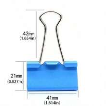 Heavy-Duty Metal Binding Clips Anti-Corrosion Coated Paint Rust-Resistant Securely Hold Test Papers Files Snacks Office Study Home All-Purpose Multi-Use Metal Clamps - 48pcs - View 11