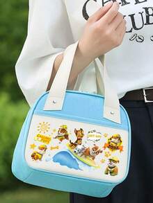 Paw Patrol Paw Patrol Themed Trapezoidal Insulated Bag, Thickened Aluminum Foil Lunch Box, Hand-Held Ice Pack, Office Worker Lunch Box, Pre-Opening Meal Pack, Thanksgiving, Christmas, Birthday Party Decoration Items, Small Gifts For Relatives And Friends At Parties And Gatherings Home Decor Christmas Decorations Room Decor