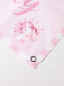 1pc Pink Bow Photo Frame, Girls Birthday Decor, Baby Shower Party Gift, Baby Shower Party Decoration, Baby Supplies, Happy Birthday Photo Prop, Party Photo Backdrop Banner, Pink Background Cloth, Pink Birthday Decor, Baby Shower Party Supplies, Bow Birthday Decor, Pink Bow Birthday Decor, Pink Bow Decor, Holiday Party Background Supplies - Multicolor - View 9