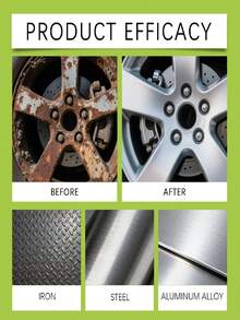 Metal Rust Remover Spray, Household Dissolves Rust Stains, Brightens And Protects Metal Surfaces, Suitable For Multiple Materials - Multicolor - View 9