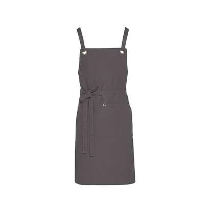 SG Accessories Bistro Provence Crossover Pocket Bib Apron (Grey)