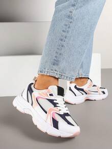 Sneaker chunky in rete da donna, scarpe casual sportive, per primavera e autunno