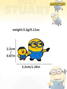 Minions 1/5pcs Minions Brooch Suitable For Clothes, Bags, Shoulder Straps, Pencil Cases, Unique And Beautiful, Can Be Used To Decorate Clothes And Bags, Can Be Given As Gifts To Friends, Suitable For Parties