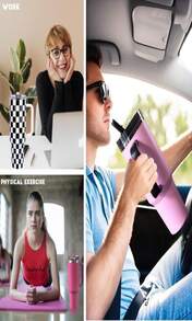 ZJT 40 Oz Tumbler With Handle Quenchers ProTour Detachable Flip Straw Lid Tumbler,Vacuum Insulated Tumblers With Top Leak Proof Lids And Flip Straw,Reusable Insulated Cup (A-Black White Check, 40 Oz) - ColorC - 查看 6