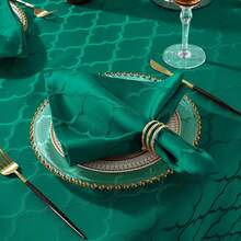 Kitchen Tablecloth - Z-christmas Green - View 11