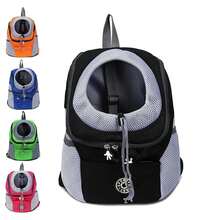1pc Puppy Dog Front Carrier Pack, Pet Carrier Backpack For Small Medium Dogs Cats, Adjustable Breathable Dog Carrying Backpack For Hiking, Walking, Travel, Cycling And Outdoor Use