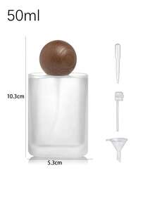 50 ml Bouteille de parfum de luxe - Bouteille de verre givré rechargeables avec vaporisateur à fine brume, convient pour les huiles essentielles et les parfums, contenant cosmétique de taille voyage, ensemble cadeau élégant pour femmes - Multicolore - Voir 10