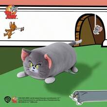 TOM AND JERRY. 20厘米汤姆和杰瑞毛绒抱枕，可变形系列，可爱卡通毛绒玩偶，有趣的圣诞礼物，沙发靠垫 - 多色1 - 查看 10