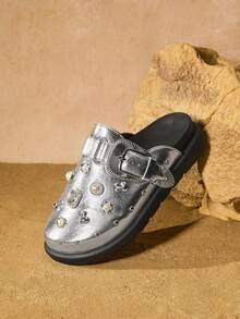 Tropiscape Chaussures compensées noires à plateforme mode et confortables pour femmes, cadeaux Cottagecore, tenue d'été - Rose bonbon - Voir 5