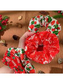 Set de 6/8/12 scrunchies navideños elásticos con efecto holográfico para mujer, accesorios para el cabello de colores, gomas para el cabello sin marcas, accesorios para el cabello con pinza lateral de colores, herramientas de peinado, regalos, viajes, regalos para mujeres, artículos para el cabello, rellenos de calcetines navideños, regalos de Navidad, rellenos de calcetines navideños para adultos, rellenos de calcetines para adultos, accesorios para mujeres, relleno de calcetines, accesorios de cabello de mayoría de edad, accesorios de cabello navideños, ideas de regalo para mujeres, rellenos de calcetines de belleza