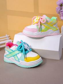 2025 New Teen's Sneakers, White Shoes, Flat Shoes, Casual Shoes, Sports Shoes, Thick Soled Fashionable Teen And Teen' Sports Shoes, Chunky Sneakers, Versatile