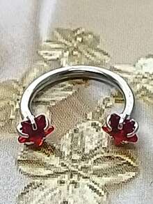 1 Stück Nasenring aus Edelstahl mit Strass Stern, unisex minimalistischer Nasenpiercing Schmuck, Titan Körperschmuck für Partys, Geschenk für Freunde