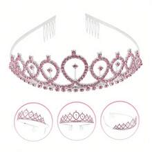 2pcs Birthday Party Decoration Crown Headpiece, It's My Birthday Sash Birthday Gift Party Decoration Party Supplies Set, Suitable For Halloween, Christmas Events And Party Supplies