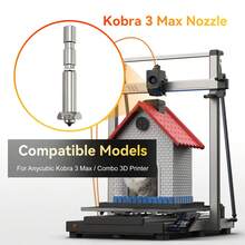 For Anycubic Kobra 3 Max Combo Nozzles Printer Head Assembly With 0.4mm Hardened Steel Nozzle, Anycubic Accessories