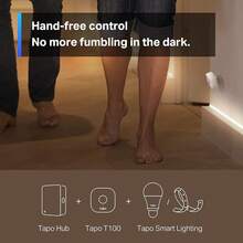 TP-Link Tapo Motion Sensor, Requires Hub, Long Battery Life/Sub-1G Low-Power Wireless Protocol, Wide Range Detection, Adjustable Sensitivity, Real-Notification, Action (Tapo T100) - Complemento de sensor de movimiento - Ver 1