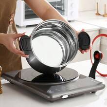 Stainless Steel Rapid Cooking Pot, Stainless Steel Household Sealed Steamer Pot, Non-Stick Soup Pot, Multi-Function Large Capacity Stew Pot, Braised Cooking Rapid Cooking Pot, Compatible With Induction Cooktop And Gas Stove - Multicolor - View 8