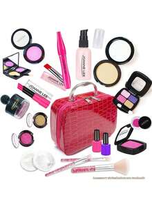 Sminkleksaker för barn, prinsessliknande sminkväska - Multifärgad - Visa 2