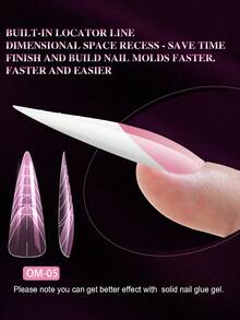 150 de bucăți, forme lungi de balet/pătrate/sicriu/migdală/stiletto/ovale roz, reutilizabile, pentru extensii de unghii, transparente, lucioase, acoperire completă, gel de formare rapidă, instrumente pentru extensii de unghii artificiale pentru gel UV, mucegai pentru construcție rapidă, forme pentru vârfuri de unghii false, accesorii pentru unghii, instrumente pentru unghii, instrumente pentru arta unghiilor, înapoi la școală, unghii, instrumente pentru unghii prin presare - Roz - Vizualizare 5