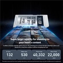 Thẻ SD Lexar, Thẻ nhớ máy ảnh, Thẻ lưu trữ máy ảnh DSLR 4K tốc độ cao, Dòng SilverPlus, BẠC 128GB, Tốc độ đọc 205MB/giây, Tốc độ ghi 140MB/giây, Thẻ SD - Bạc - Xem 5