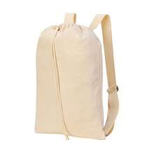 Sheffield Cotton Drawstring Bag (Natural) - Beige - View 1