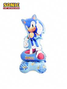 Sega 1 pezzo per confezione Palloncino ufficialmente concesso in licenza di , decorazione in alluminio in piedi, perfetto per feste di compleanno, raduni familiari, celebrazioni con amici, forniture regalo per visitatori domestici