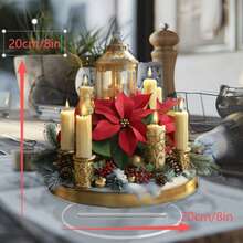 Elegant Acrylic Christmas Candle Holder - Suitable For Home, Office And Garden Decor, Multi-Functional Indoor/Outdoor Holiday Decoration, Ideal Gift For Friends