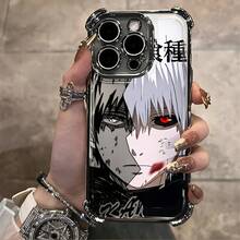 Nueva funda de teléfono para anime '' adecuada para for   16E, 16, 15, 14, 13, 12, 11 Mini, Pro, Max, Air, X, XR, XSMAX, 8, 7 Plus. Cubierta trasera suave y transparente, resistente a los golpes. - Negro - Ver 6