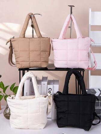 Bolso de unicolor, simple y elegante, de estilo fresco y exótico, bolso de cáñamo, bolso cruzado, billetera de peluche para niñas, bolso de hombro casual con correa ajustable y diseño de patrón de diamantes. Adecuado como regalo de San Valentín o Año Nuevo para niñas.