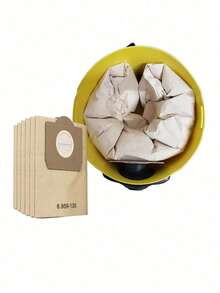 1/3/6 Pcs Vacuum Cleaner Dust Bags Compatible With Karcher 6.959-130.0, A2204, Wd3.300, Mv3, Wd3, Paper / Non-Woven Material,Tool Accessories,Large Capacity Durable Design, Easy Replacement, Transparent Filter Chamber, High-Efficiency Filter Material.