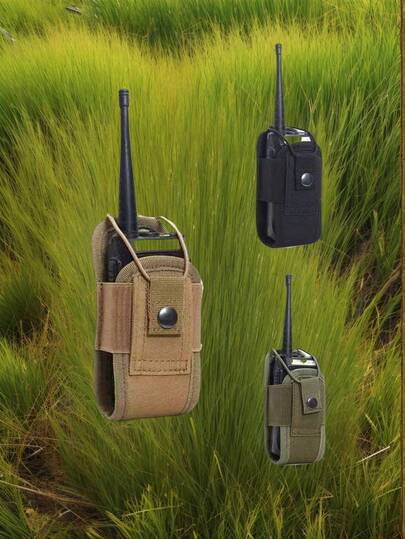 1pc Outdoor Tactical Radio Pouch – Multi-Functional MOLLE-Compatible Phone & Walkie-Talkie Holder Hunting Bag Running Accessories Tactical Belt Bag, Christmas Thanksgiving Valentine Day Holiday Essentials Stickers Brown Bag Valentines Gifts Valentine Gifts Vintage School Spring Vintage Bags School Supplies Fanny Pack Side Bags For Men Men Essentials Tools