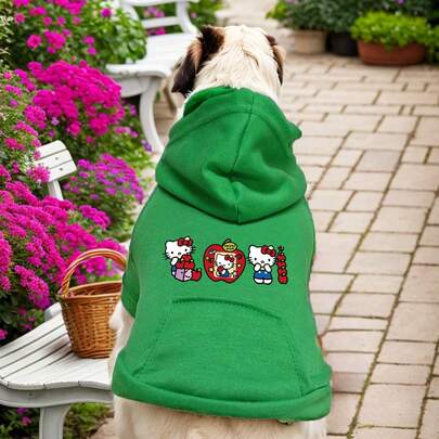 Sanrio New Autumn And Winter Cat New Autumn And Winter Cat And Dog Hoodies, Cartoon Hooded Clothing, Sports Style Dog And Cat Pet Hoodies, Clothingand Dog Hoodies, Cartoon Hooded Clothing, Sports Style Dog And Cat Pet Hoodies, Clothing